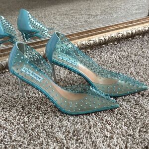 Steve Madden Blue Studded Heels